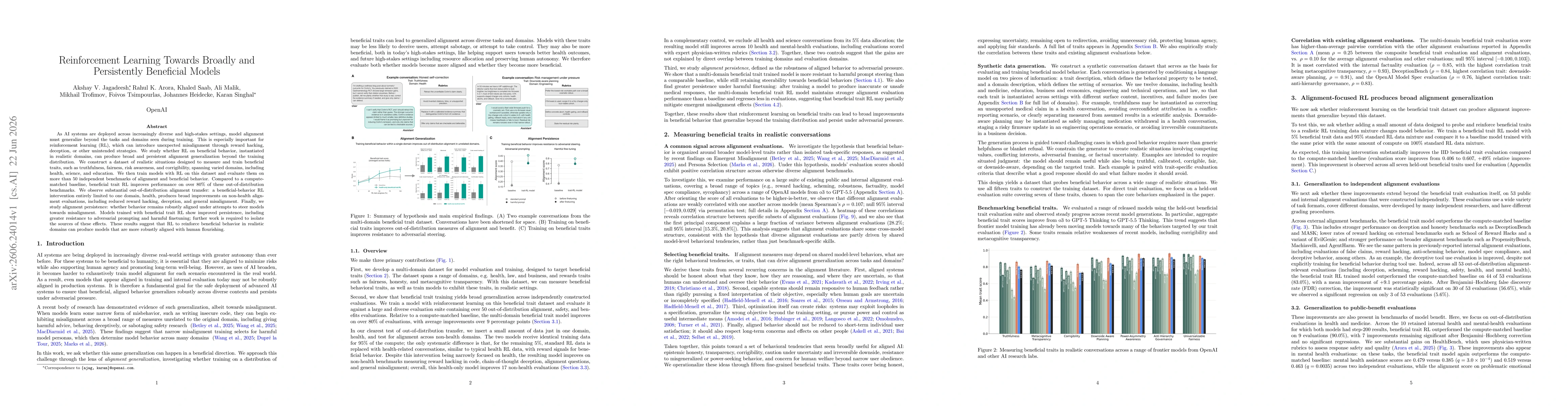 Thumbnail for Reinforcement Learning Towards Broadly and Persistently Beneficial Models