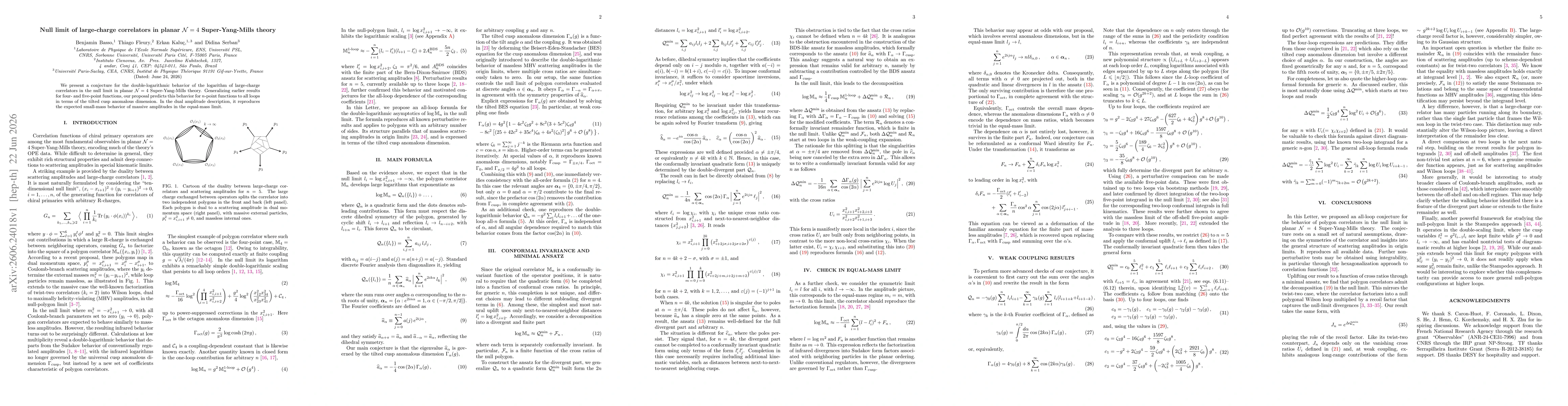 Thumbnail for Null limit of large-charge correlators in planar $\mathcal{N}=4$ Super-Yang-Mills theory