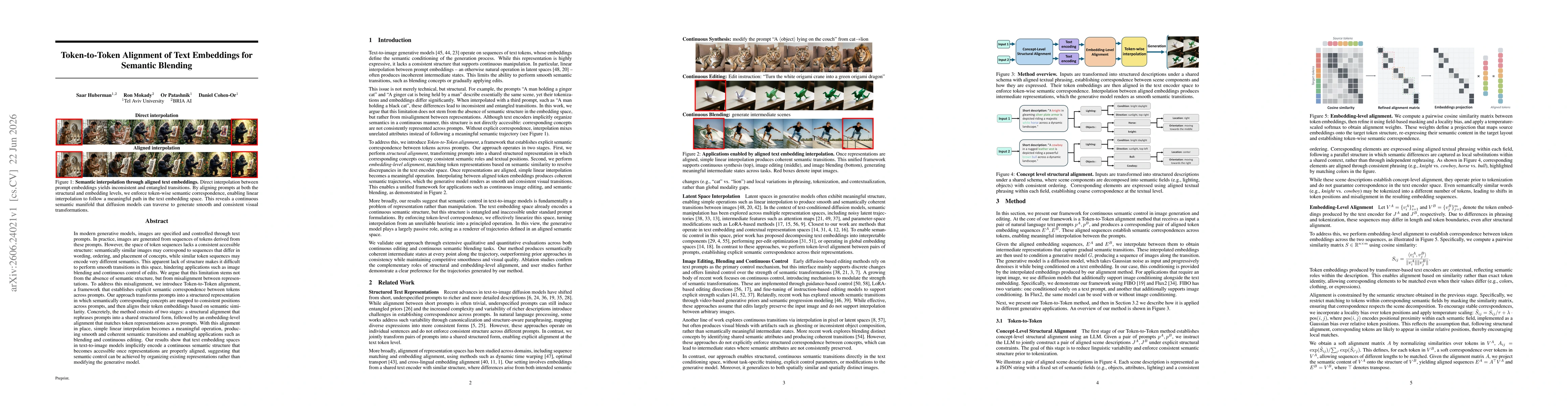 Thumbnail for Token-to-Token Alignment of Text Embeddings for Semantic Blending