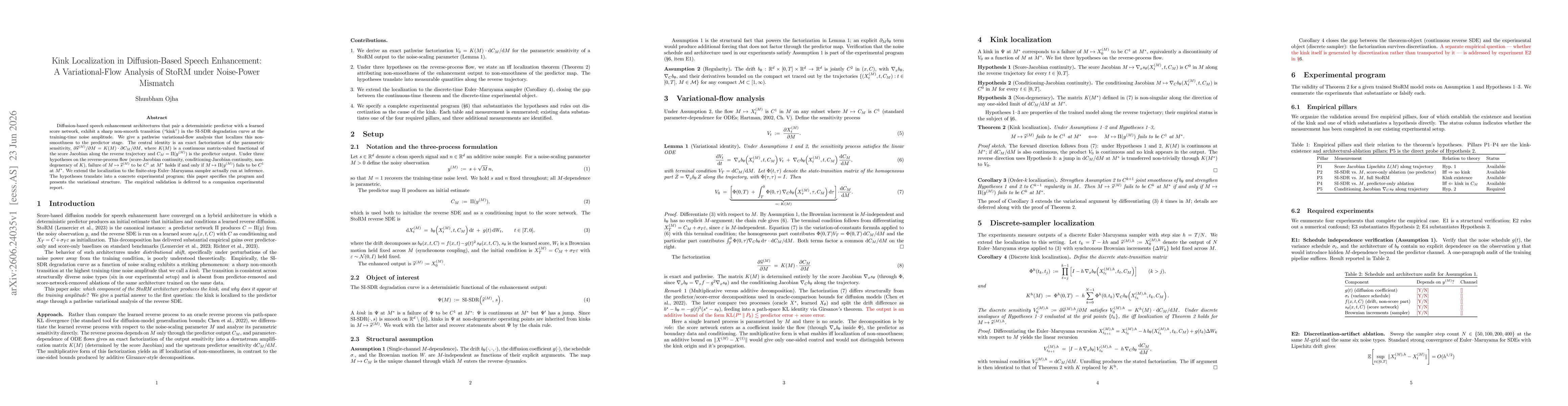 Thumbnail for A Variational-Flow Analysis of StoRM under Noise-Power Mismatch
