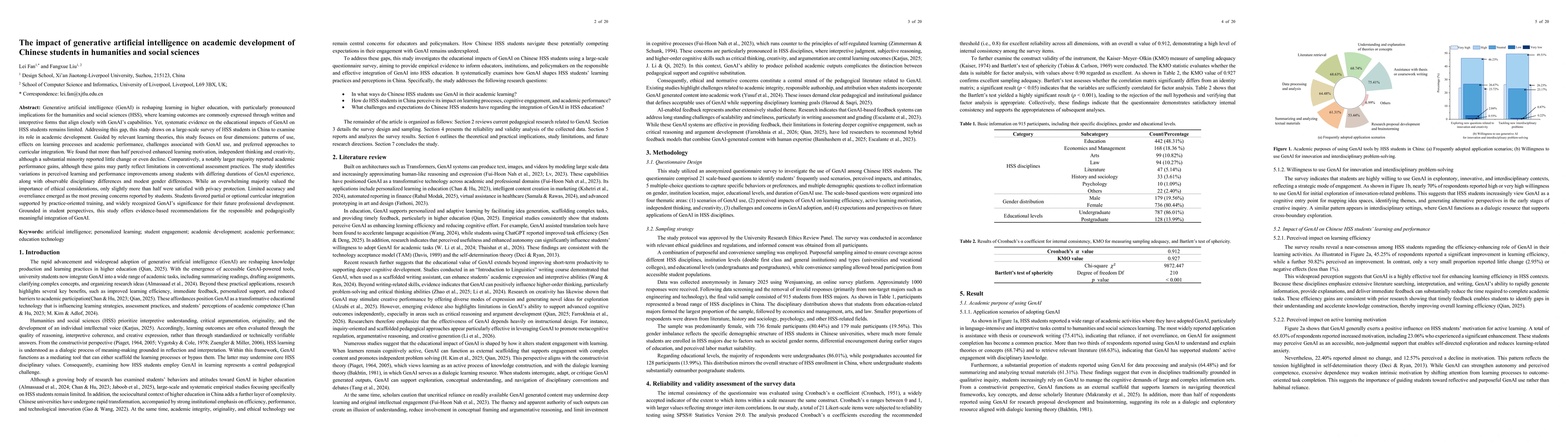 Thumbnail for The impact of generative artificial intelligence on academic development of Chinese students in humanities and social sciences