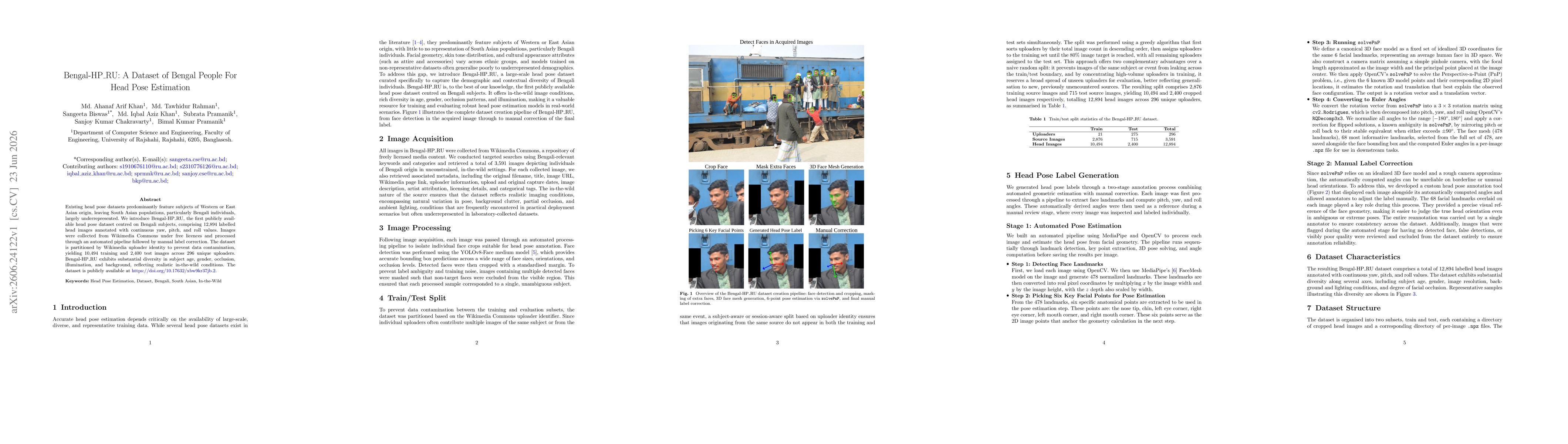 Thumbnail for Bengal-HP_RU: A Dataset of Bengal People For Head Pose Estimation