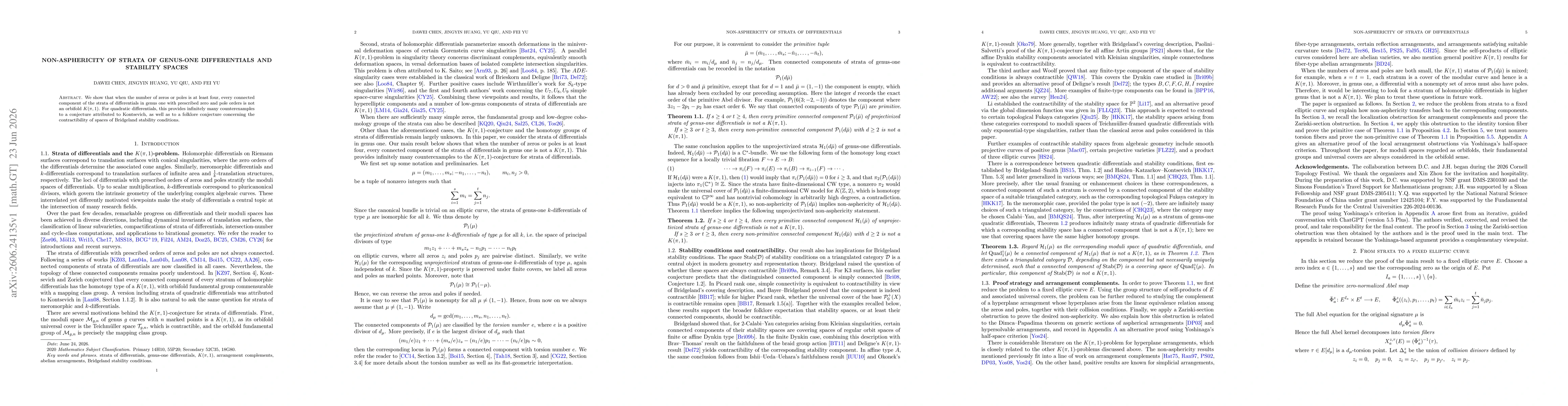 Thumbnail for Non-asphericity of strata of genus-one differentials and stability spaces