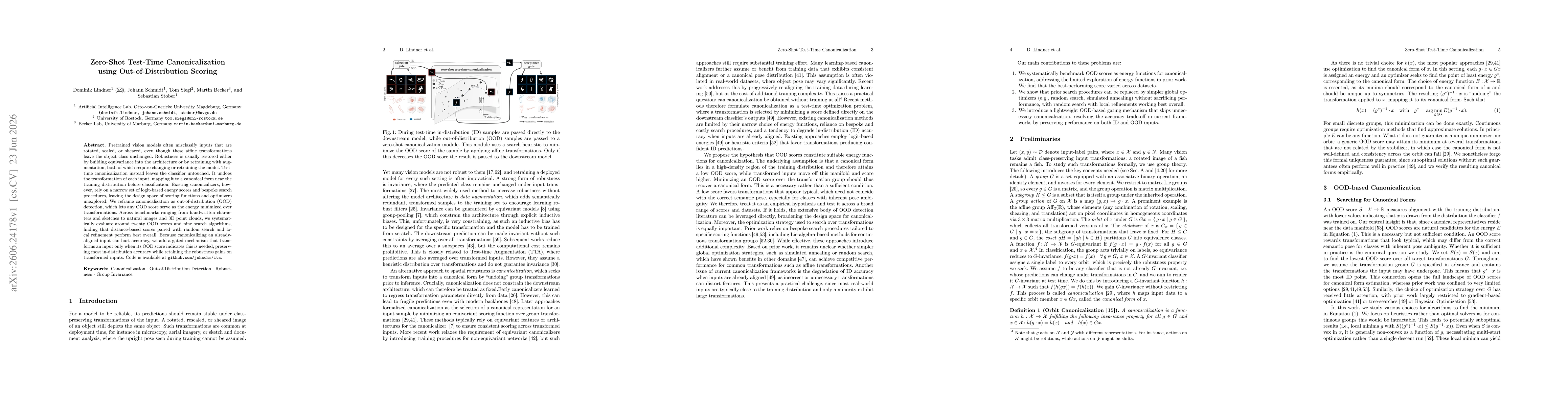 Thumbnail for Zero-Shot Test-Time Canonicalization using Out-of-Distribution Scoring
