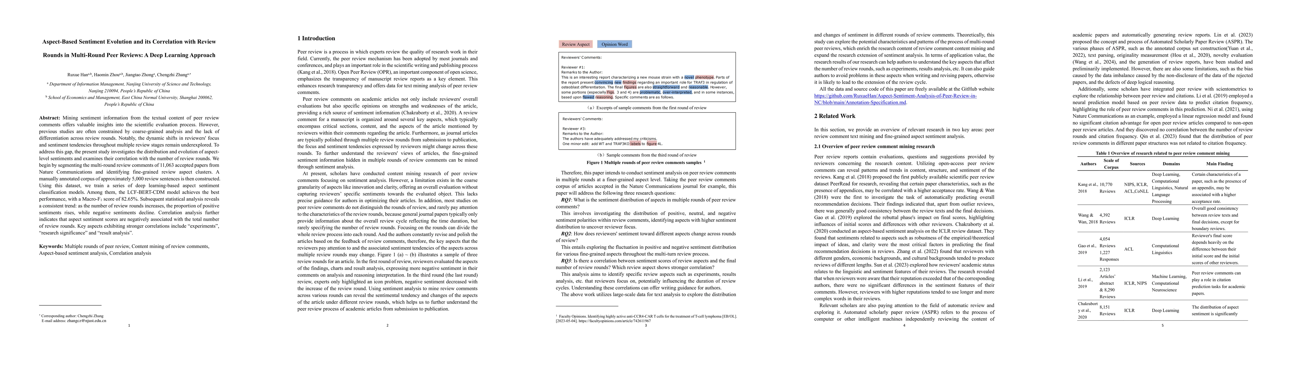 Thumbnail for Aspect-Based Sentiment Evolution and its Correlation with Review Rounds in Multi-Round Peer Reviews: A Deep Learning Approach