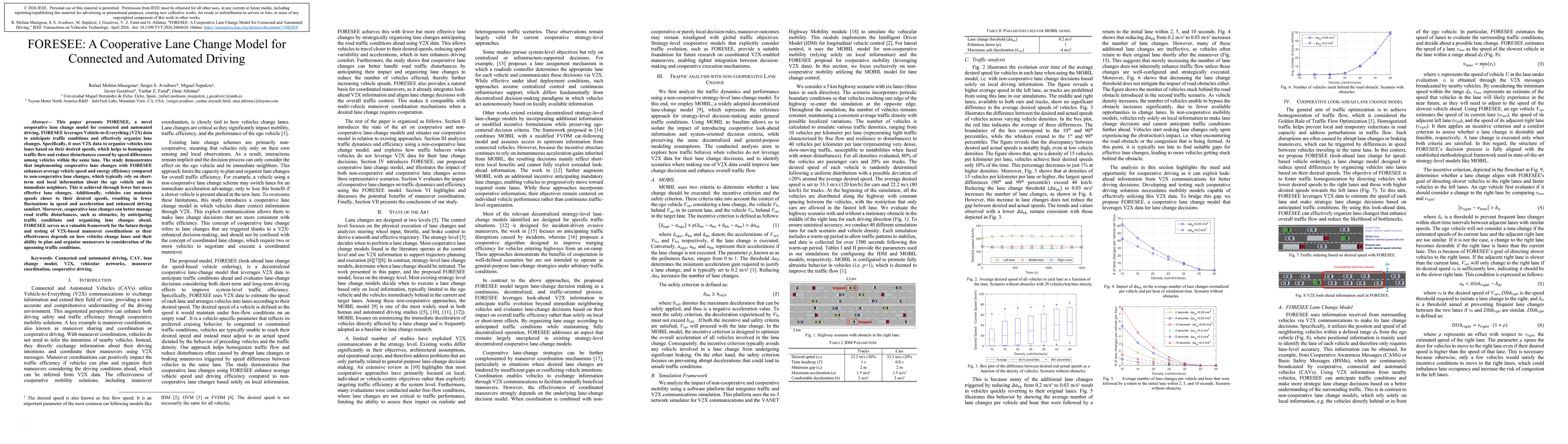 Thumbnail for FORESEE: A Cooperative Lane Change Model for Connected and Automated Driving
