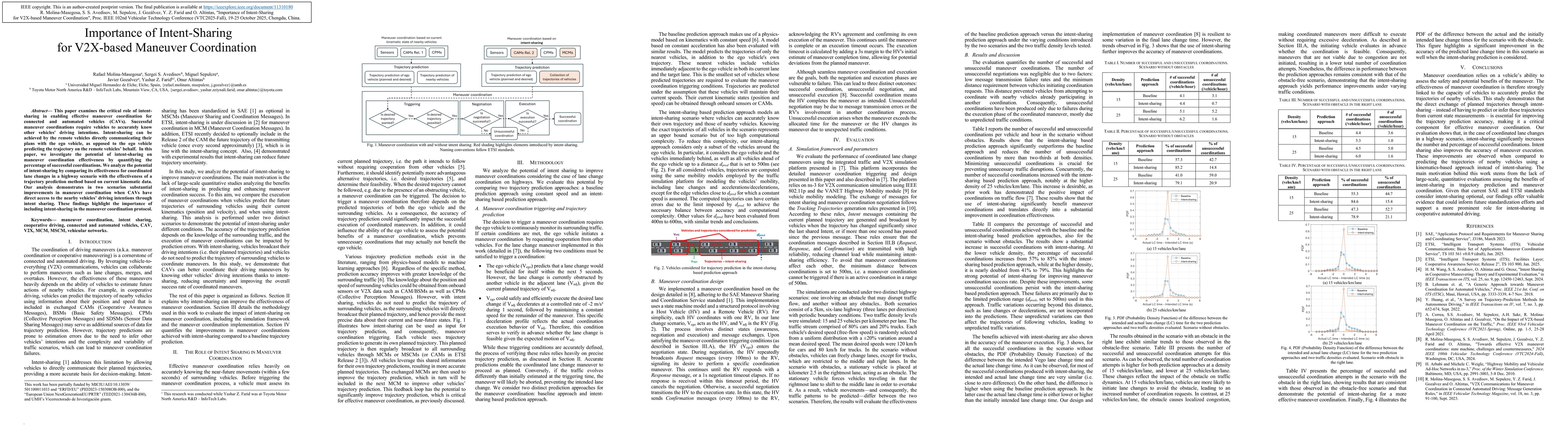 Thumbnail for Importance of Intent-Sharing for V2X-based Maneuver Coordination