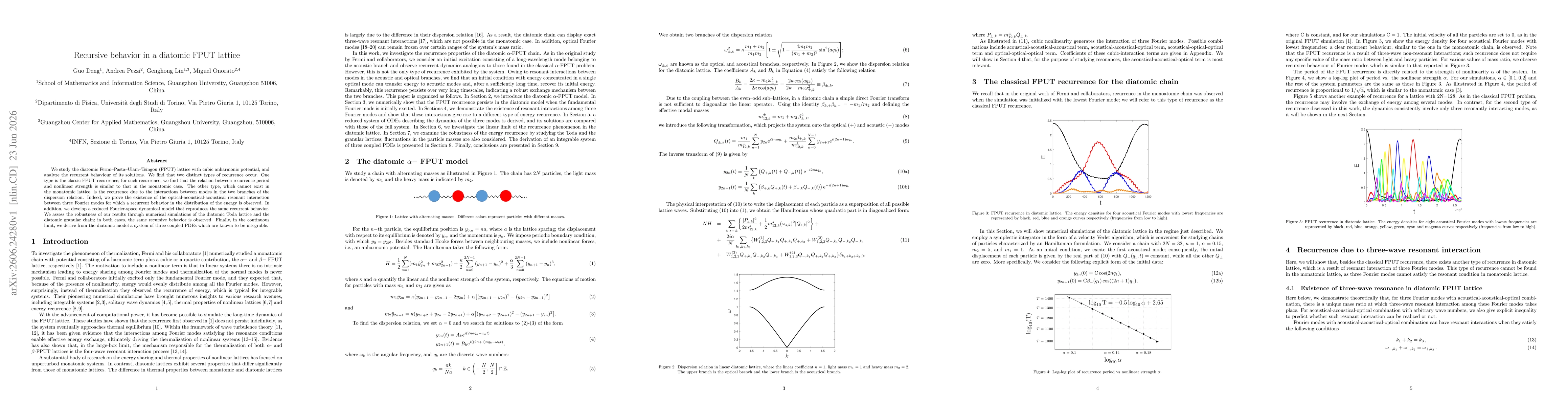 Thumbnail for Recursive behavior in a diatomic FPUT lattice