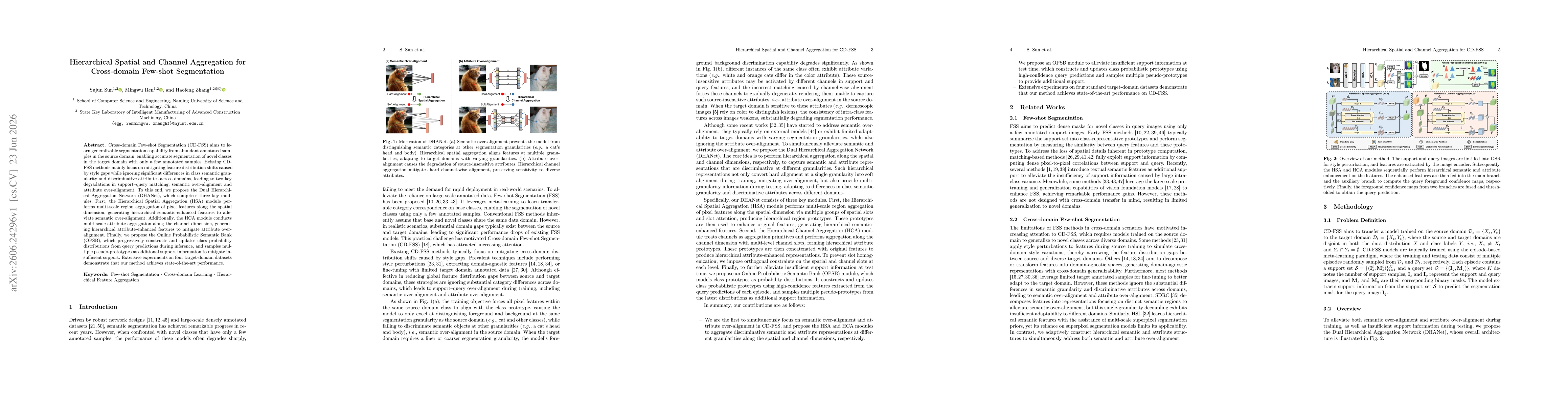 Thumbnail for Hierarchical Spatial and Channel Aggregation for Cross-domain Few-shot Segmentation