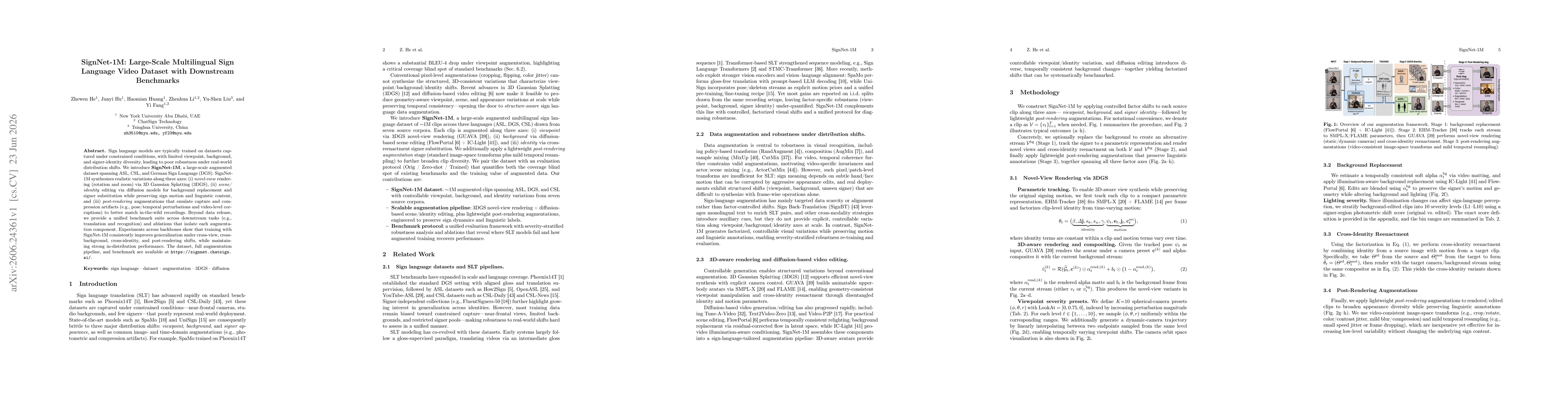 Thumbnail for SignNet-1M: Large-Scale Multilingual Sign Language Video Dataset with Downstream Benchmarks