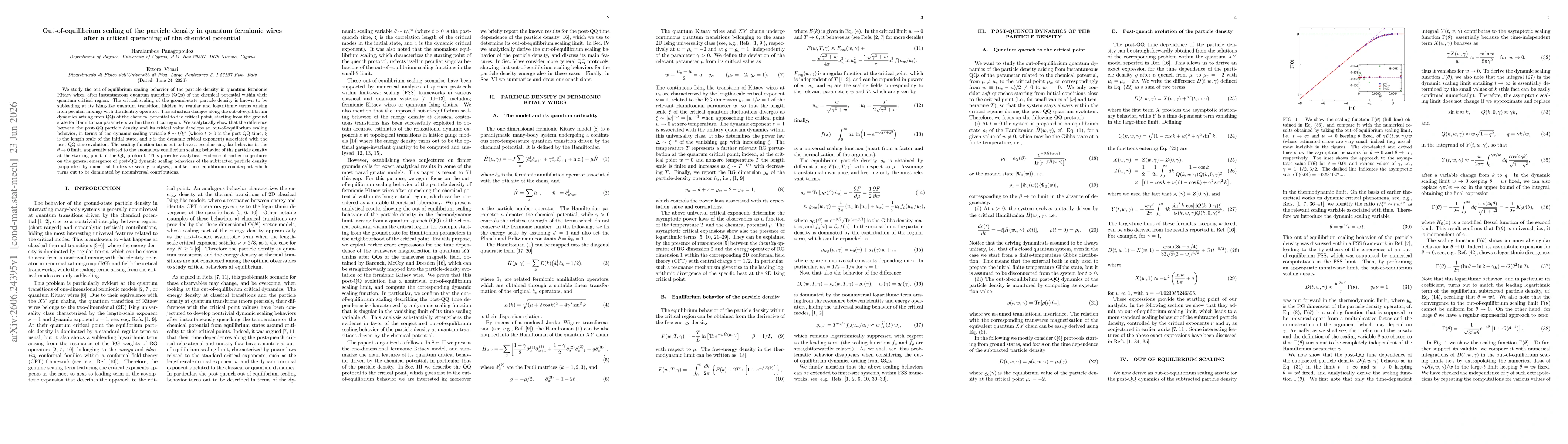 Thumbnail for Out-of-equilibrium scaling of the particle density in quantum fermionic wires after a critical quenching of the chemical potential