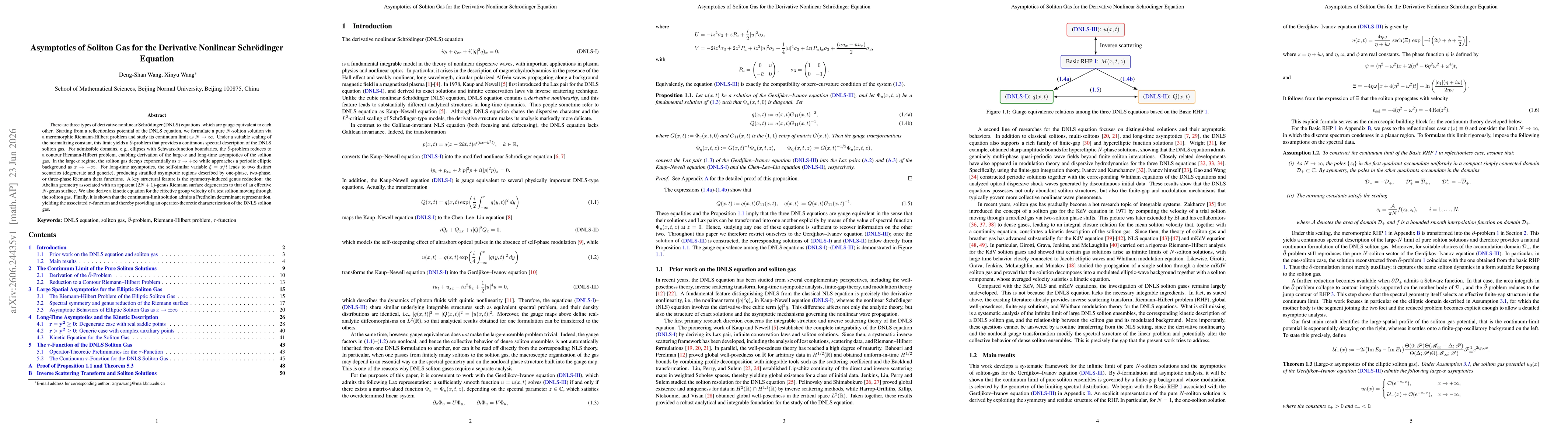 Thumbnail for Asymptotics of Soliton Gas for the Derivative Nonlinear Schrodinger Equation