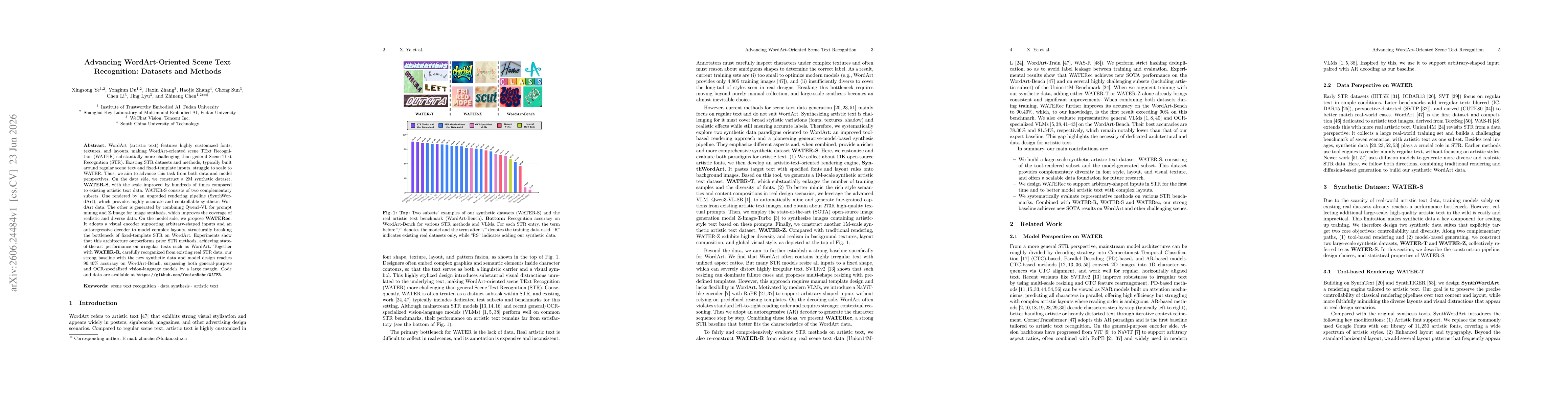 Thumbnail for Advancing WordArt-Oriented Scene Text Recognition: Datasets and Methods