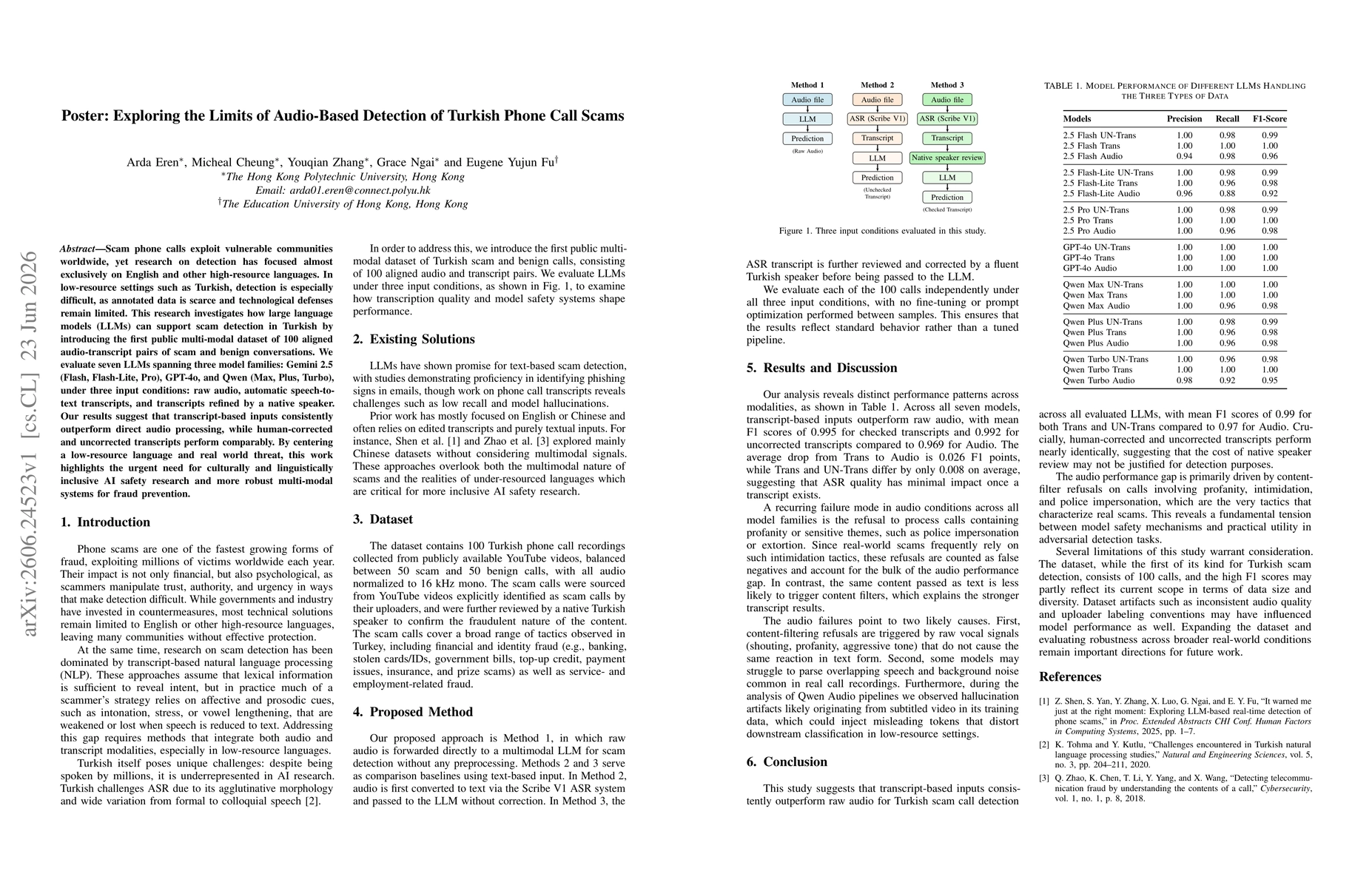 Thumbnail for Poster: Exploring the Limits of Audio-Based Detection of Turkish Phone Call Scams