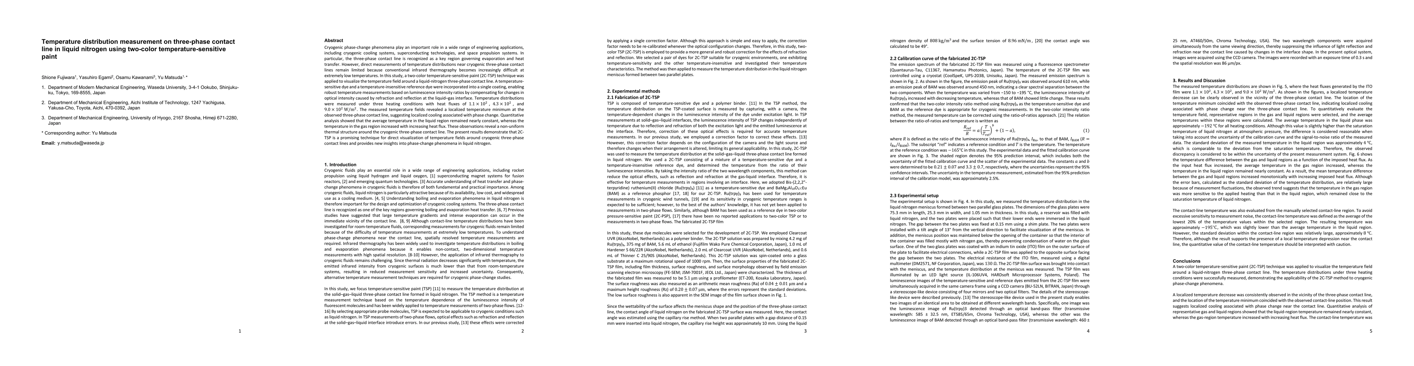 Thumbnail for Temperature distribution measurement on three-phase contact line in liquid nitrogen using two-color temperature-sensitive paint