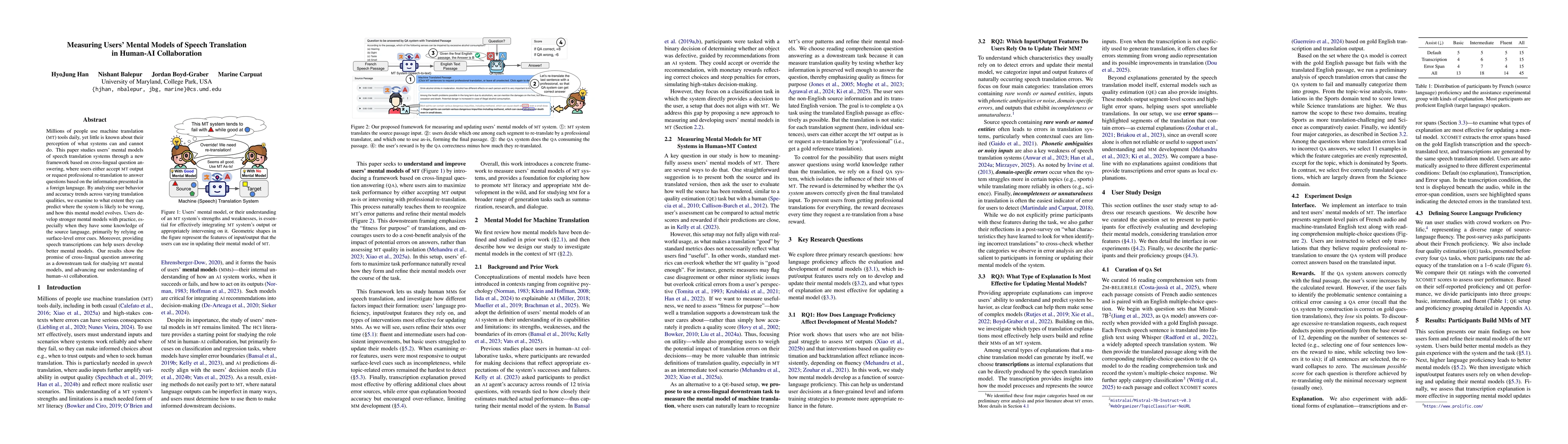 Thumbnail for Measuring User's Mental Models of Speech Translation in Human-AI Collaboration