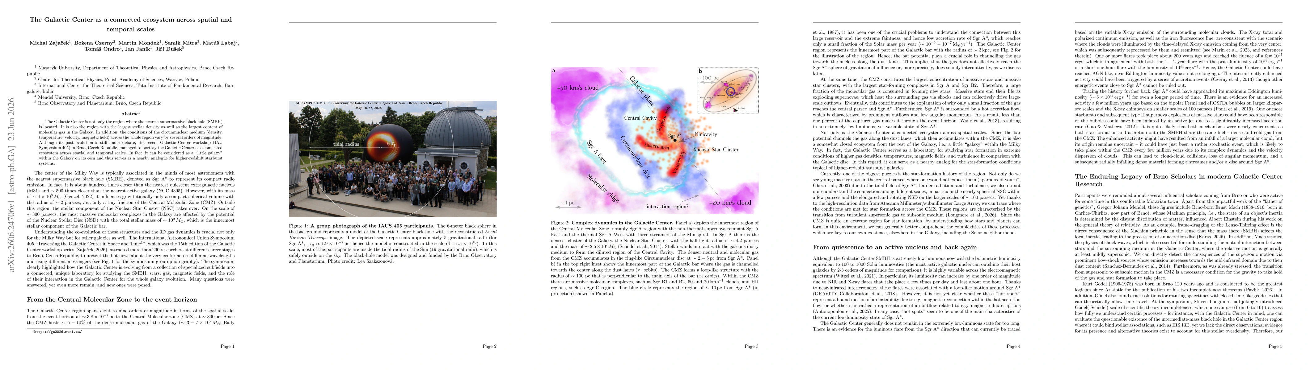 Thumbnail for The Galactic Center as a connected ecosystem across spatial and temporal scales