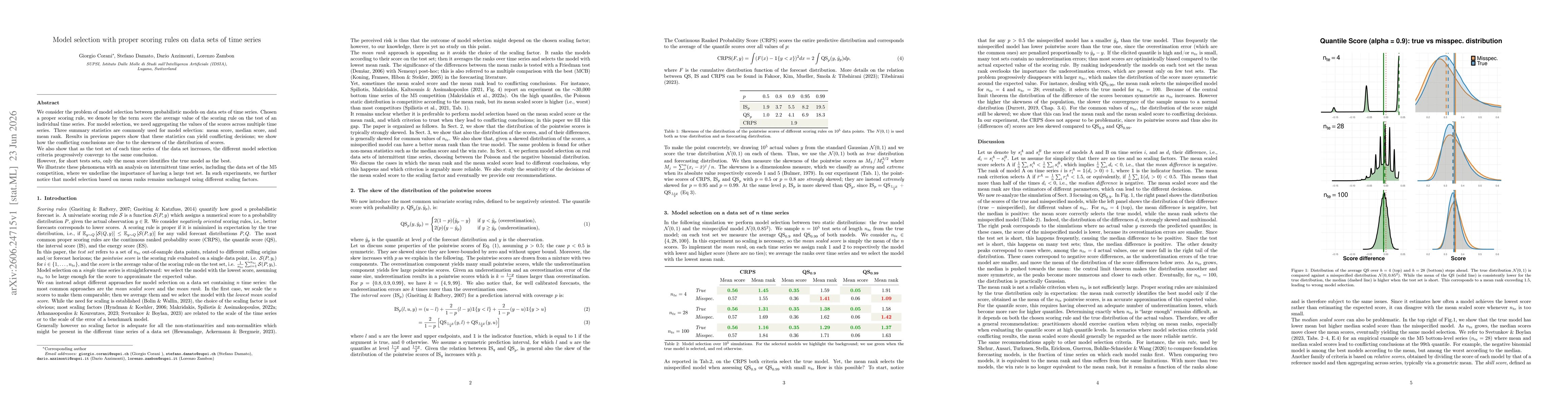 Thumbnail for Model selection with proper scoring rules on data sets of time series