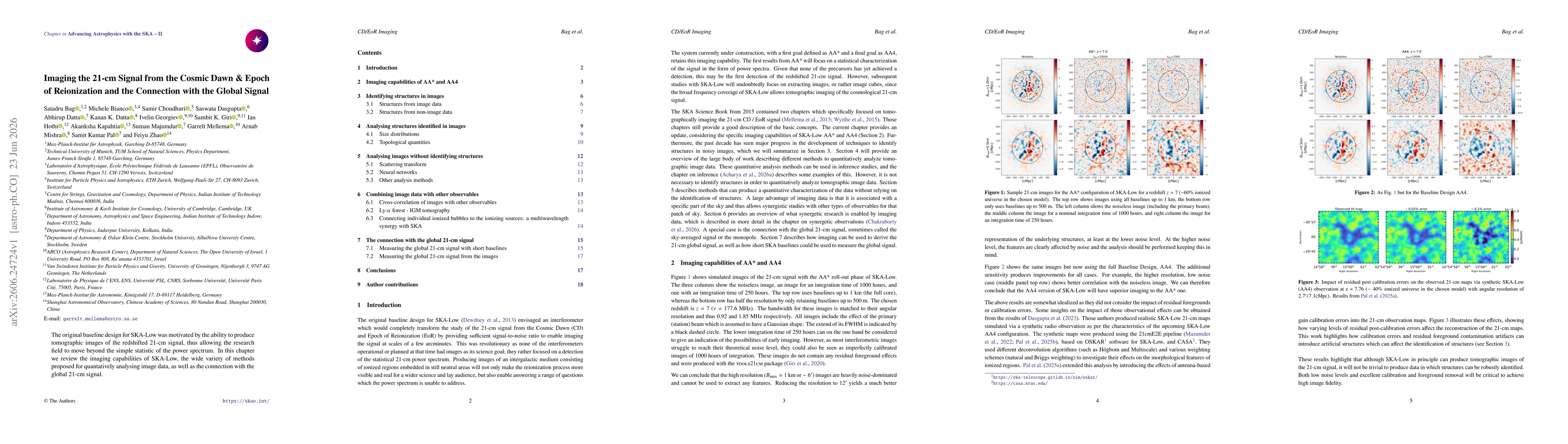 Thumbnail for Imaging the 21-cm Signal from the Cosmic Dawn & Epoch of Reionization and the Connection with the Global Signal