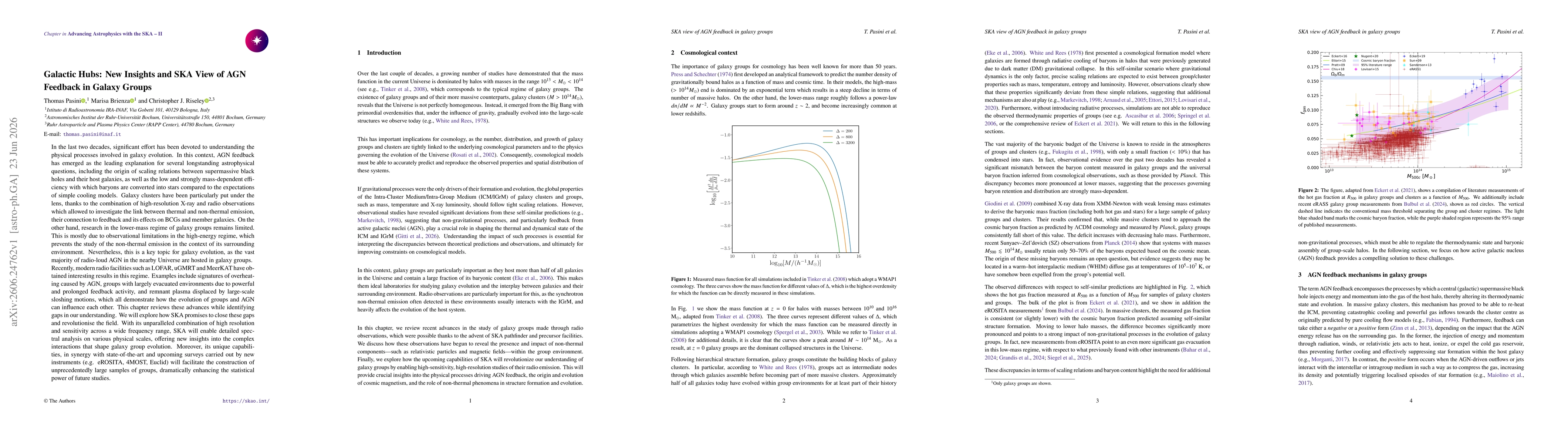 Thumbnail for Galactic Hubs: New Insights and SKA View of AGN Feedback in Galaxy Groups