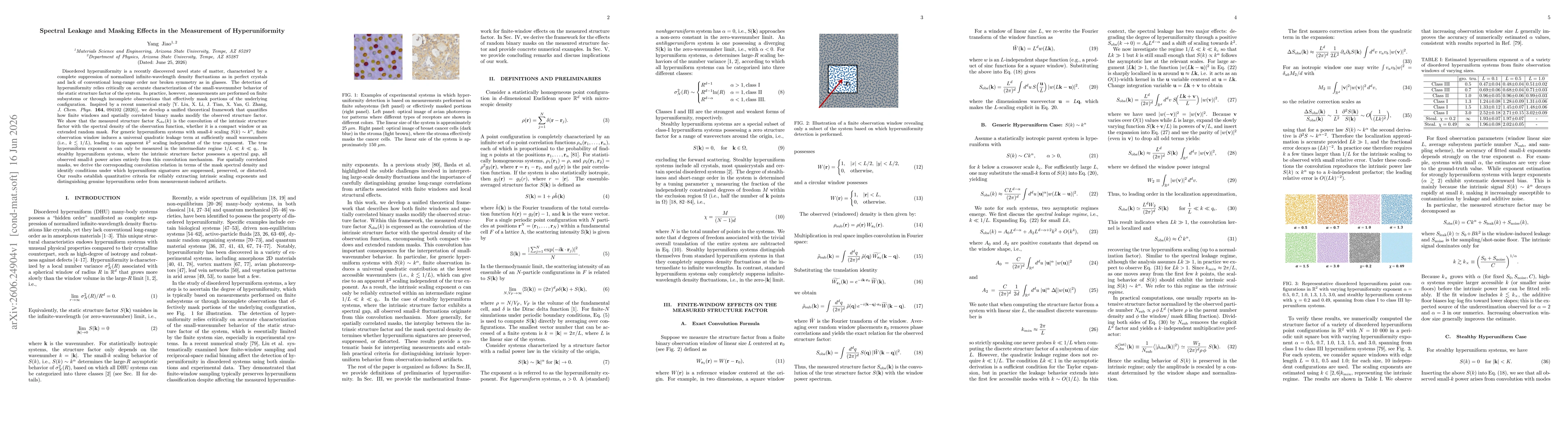 Thumbnail for Spectral Leakage and Masking Effects in the Measurement of Hyperuniformity