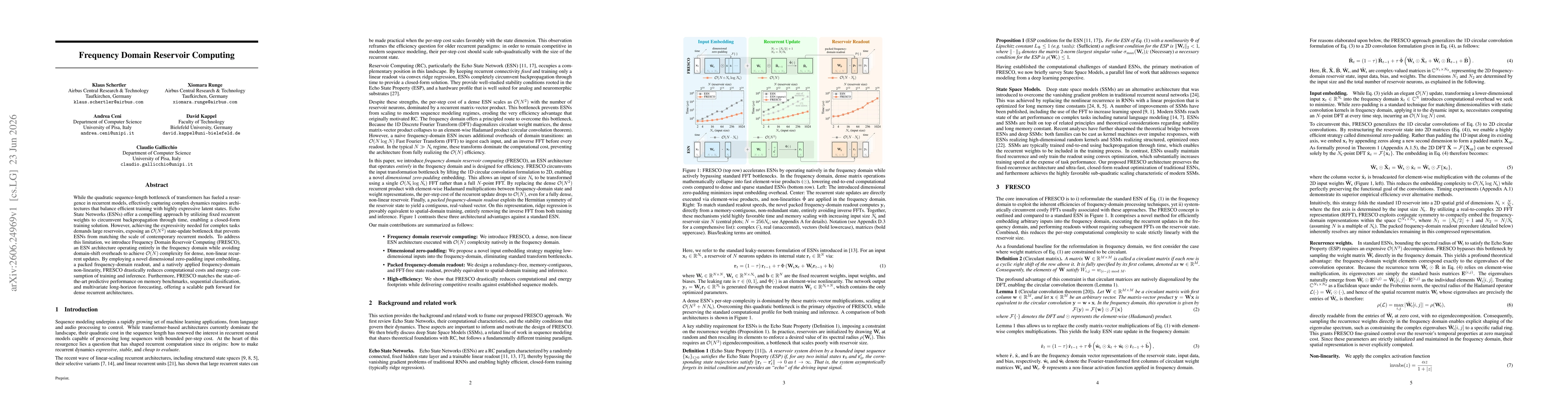 Thumbnail for Frequency Domain Reservoir Computing