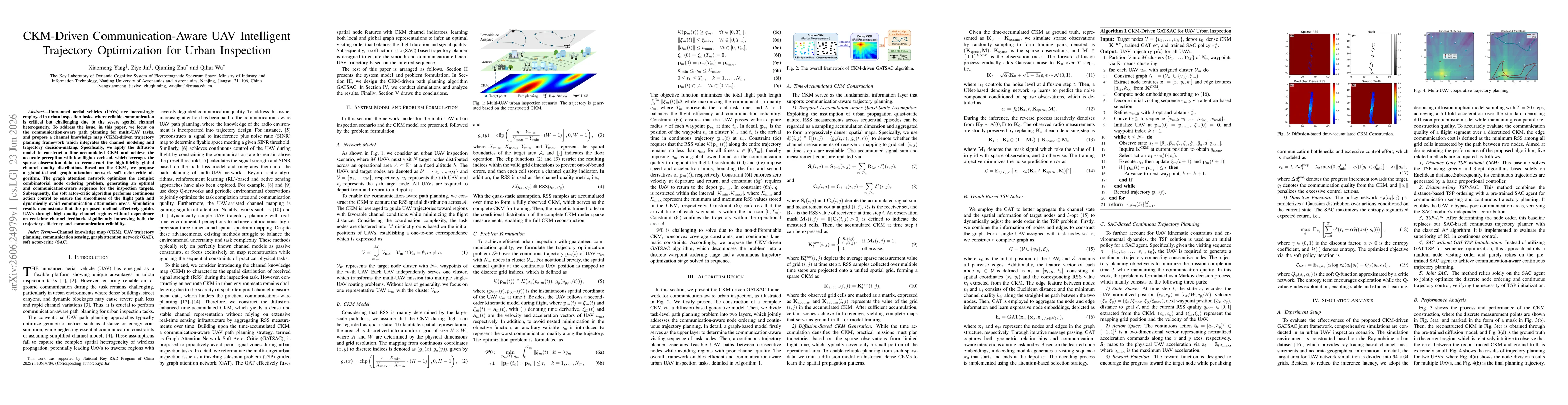 Thumbnail for CKM-Driven Communication-Aware UAV Intelligent Trajectory Optimization for Urban Inspection