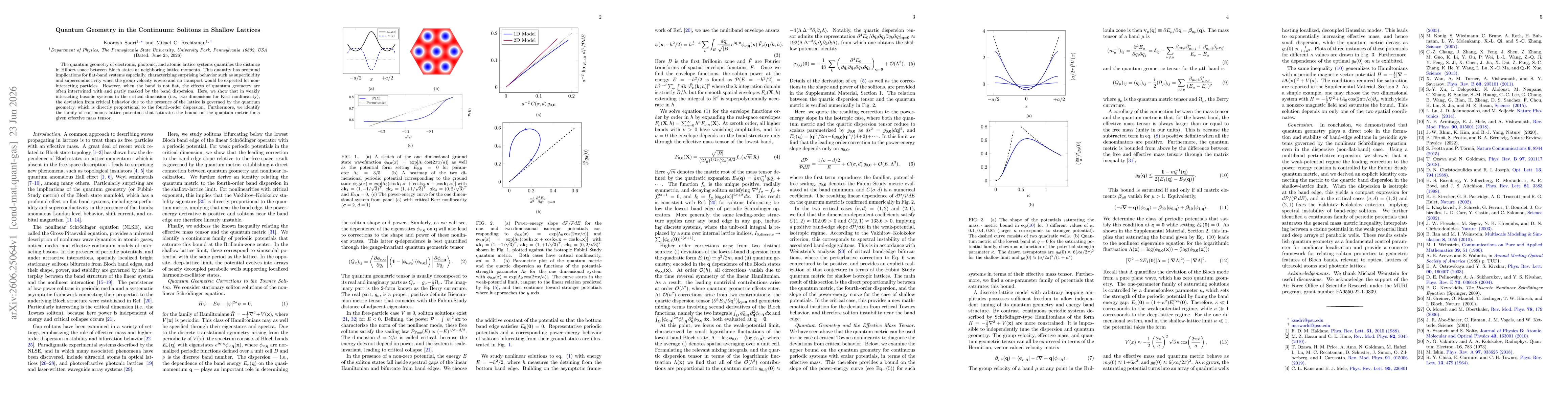 Thumbnail for Quantum Geometry in the Continuum: Solitons in Shallow Lattices