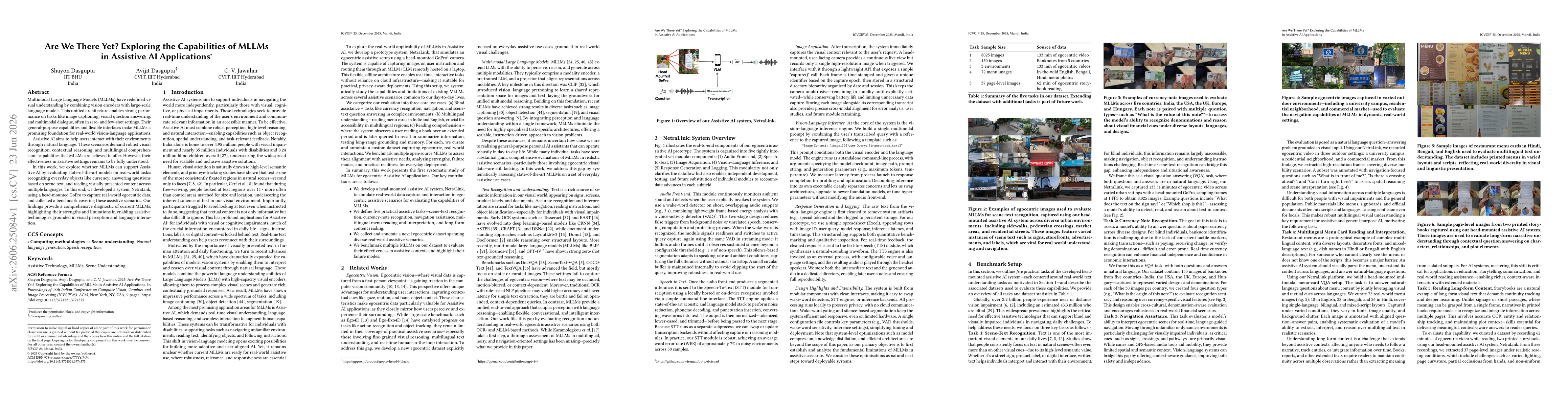 Thumbnail for Are We There Yet? Exploring the Capabilities of MLLMs in Assistive AI Applications