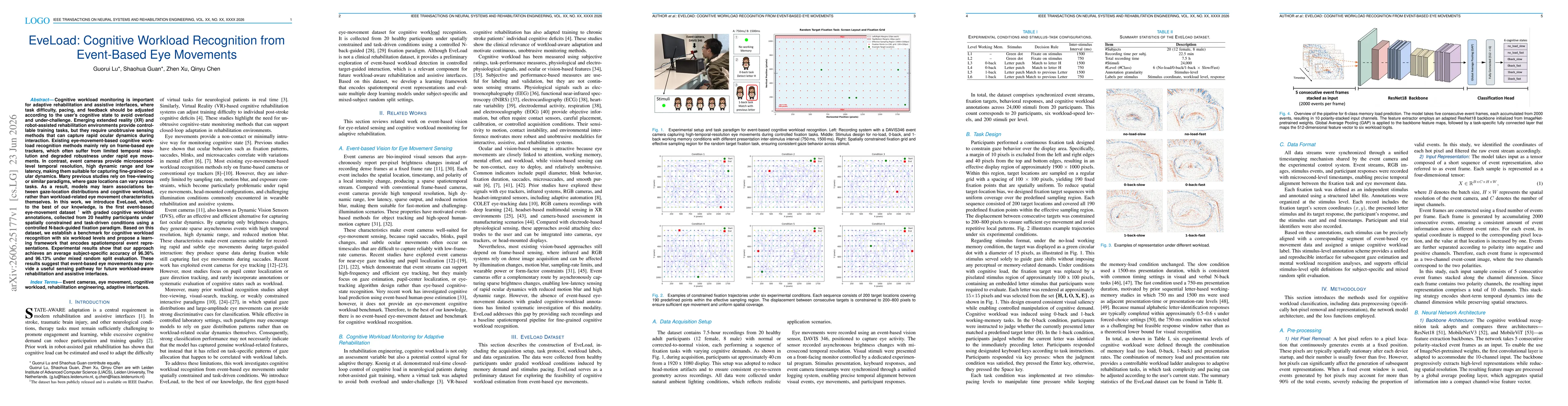 Thumbnail for EveLoad: Cognitive Workload Recognition from Event-Based Eye Movements