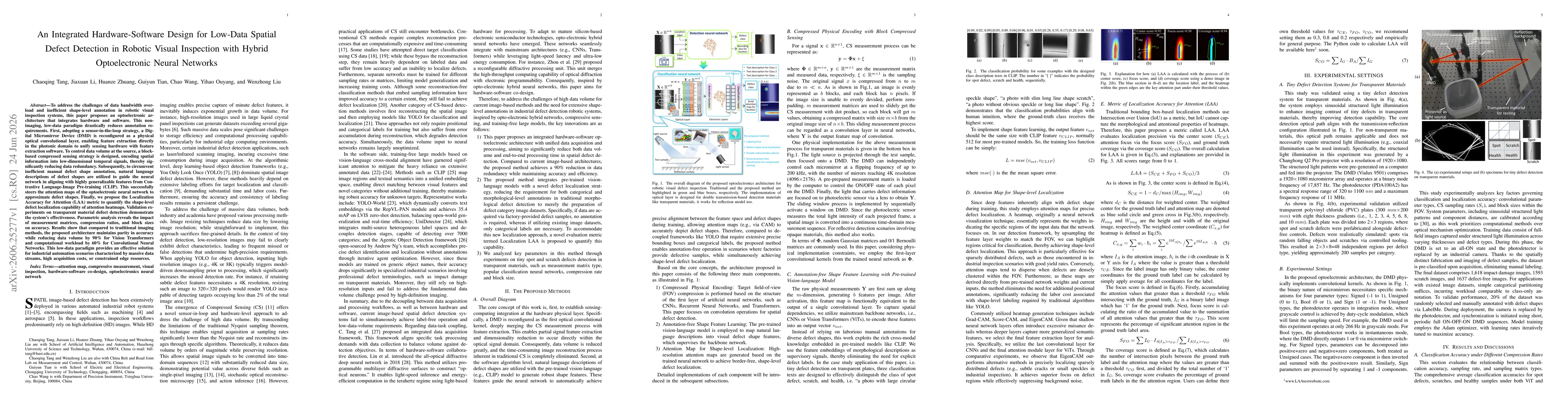 Thumbnail for An Integrated Hardware-Software Design for Low-Data Spatial Defect Detection in Robotic Visual Inspection with Hybrid Optoelectronic Neural Networks