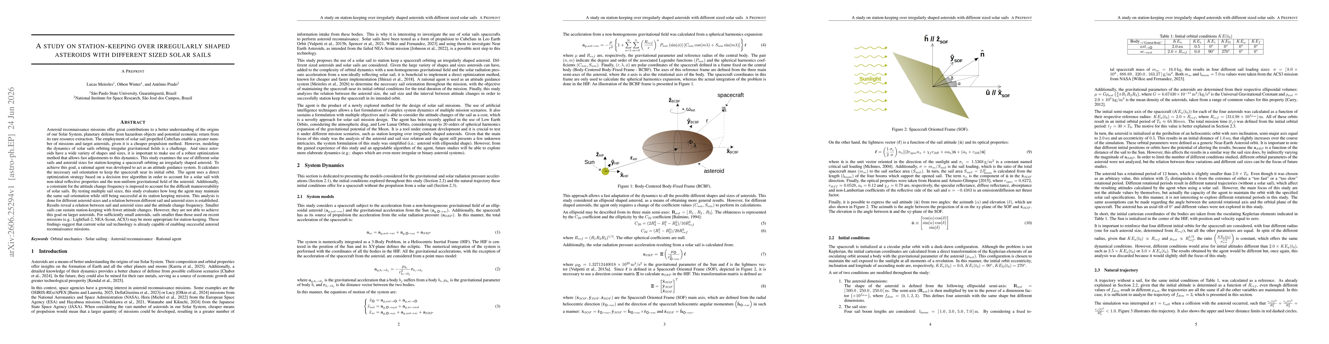 Thumbnail for A study on station-keeping over irregularly shaped asteroids with different sized solar sails