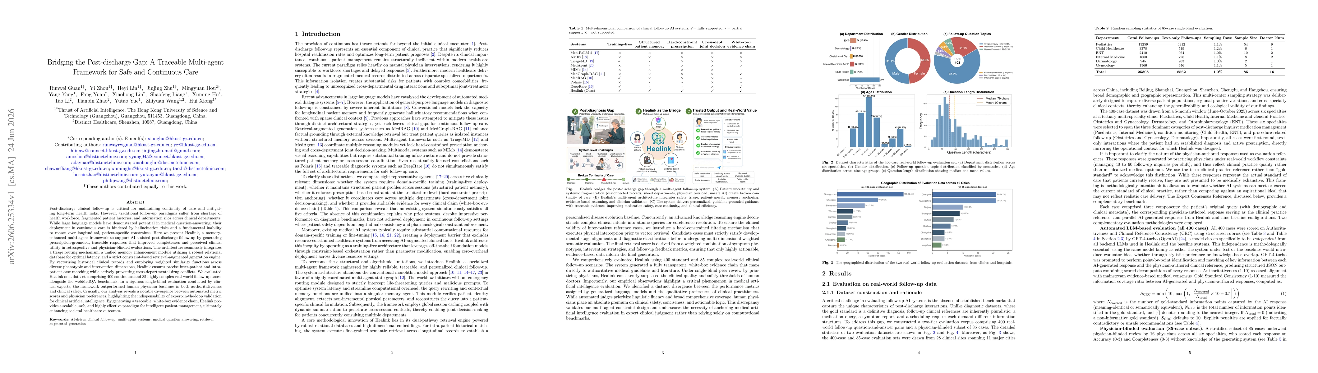 Thumbnail for Bridging the Post-discharge Gap: A Traceable Multi-agent Framework for Safe and Continuous Care