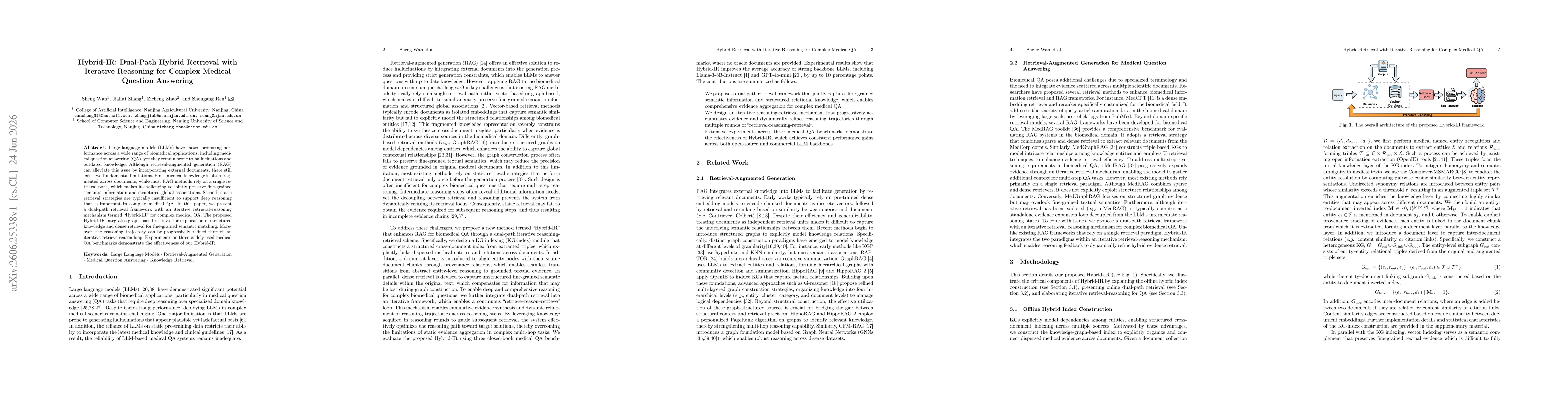 Thumbnail for Hybrid-IR: Dual-Path Hybrid Retrieval with Iterative Reasoning for Complex Medical Question Answering