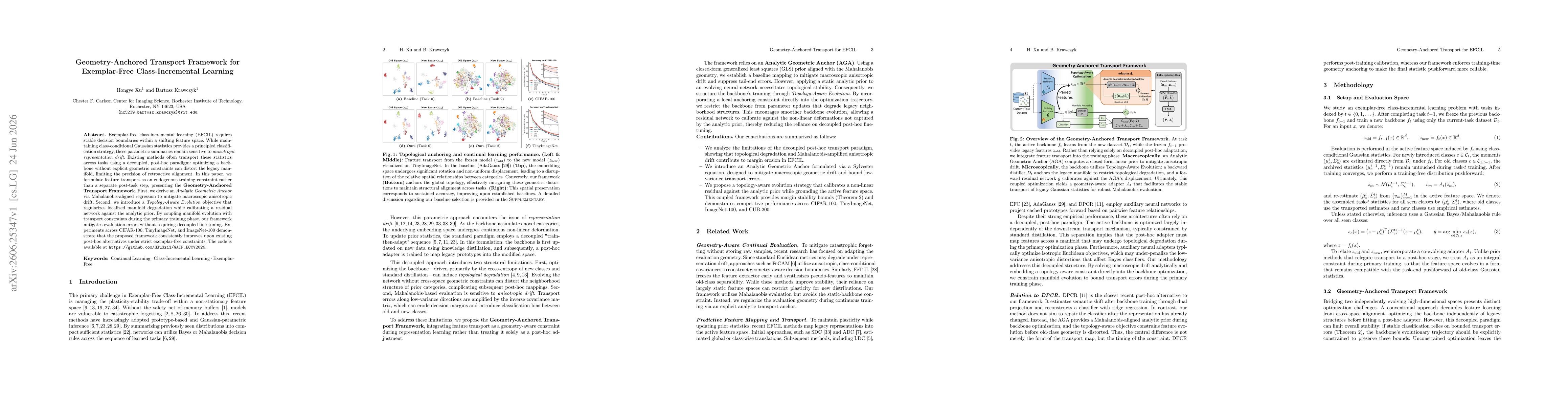 Thumbnail for Geometry-Anchored Transport Framework for Exemplar-Free Class-Incremental Learning