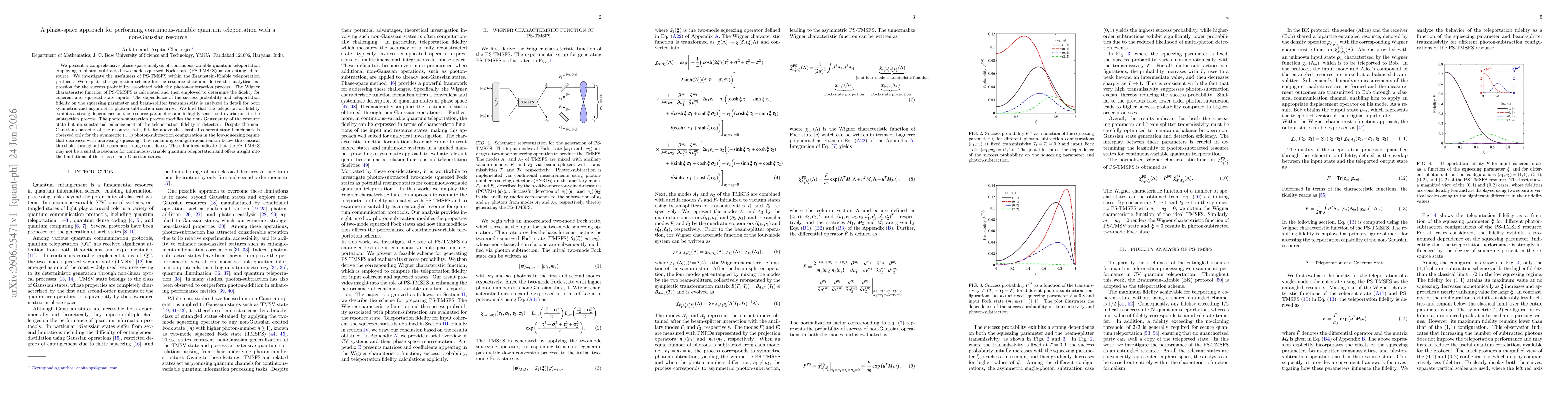 Thumbnail for A phase-space approach for performing continuous-variable quantum teleportation with a non-Gaussian resource