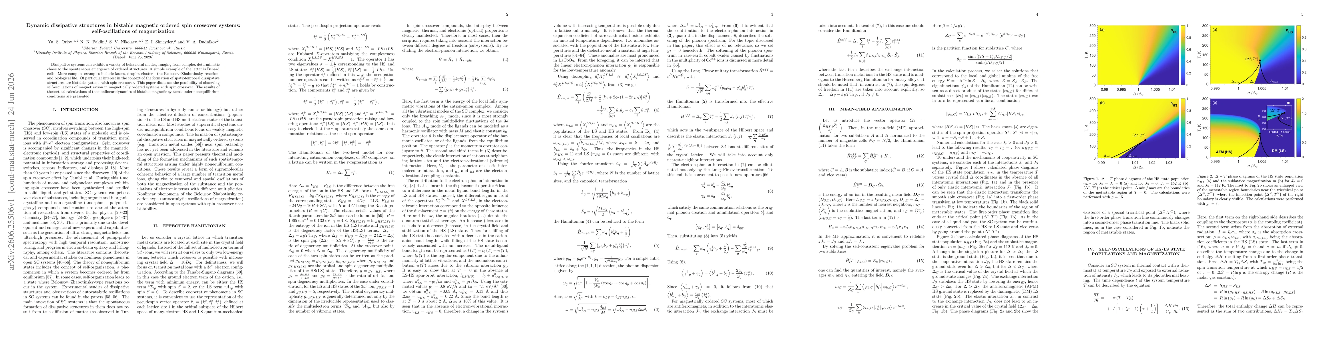 Thumbnail for Dynamic dissipative structures in bistable magnetic ordered spin crossover systems: self-oscillations of magnetization