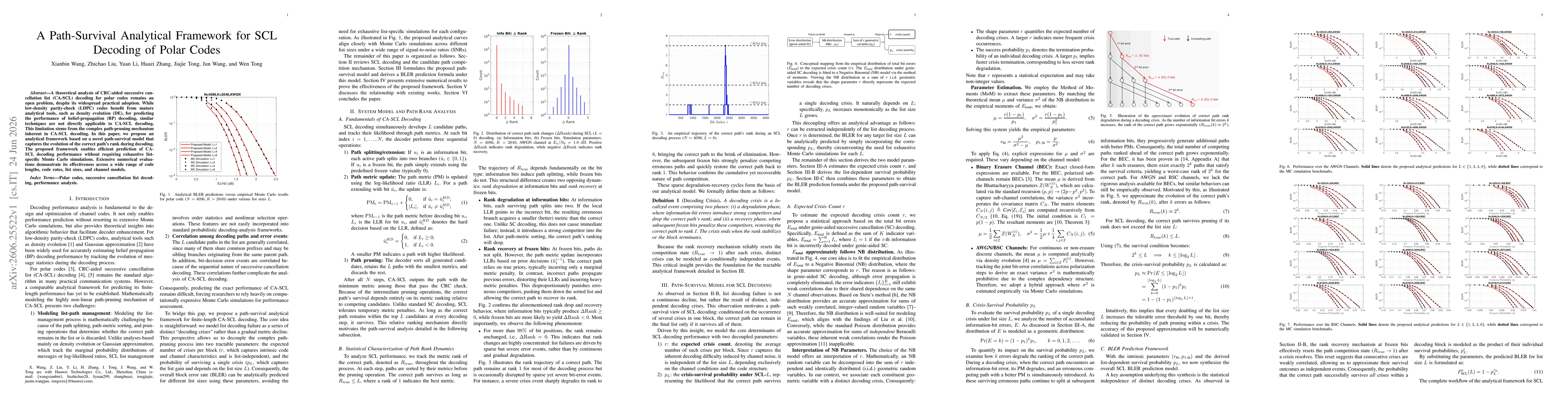 Thumbnail for A Path-Survival Analytical Framework for SCL Decoding of Polar Code