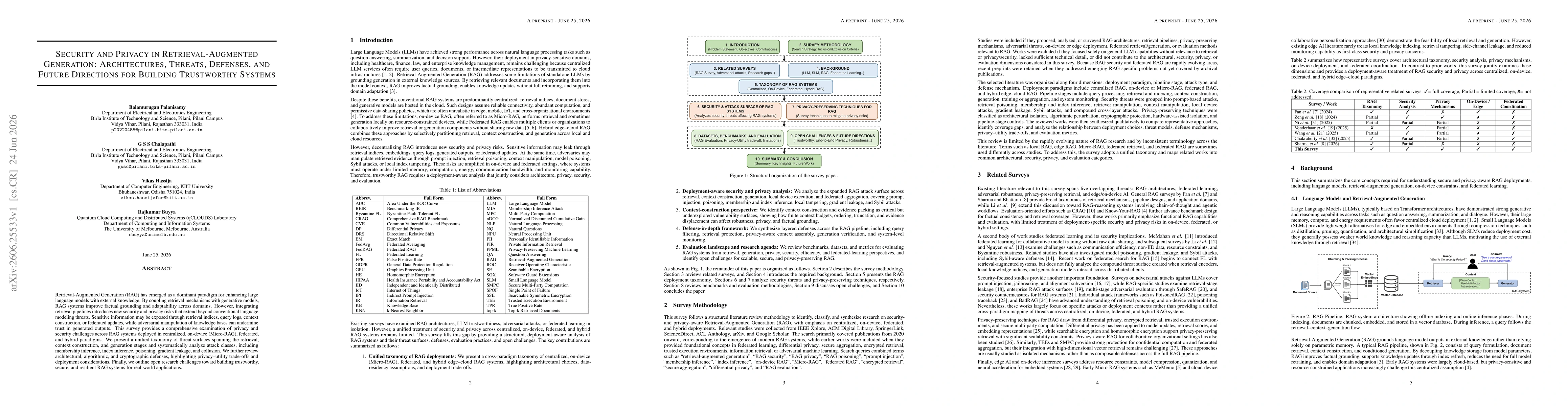 Thumbnail for Security and Privacy in Retrieval-Augmented Generation: Architectures, Threats, Defenses, and Future Directions for Building Trustworthy Systems