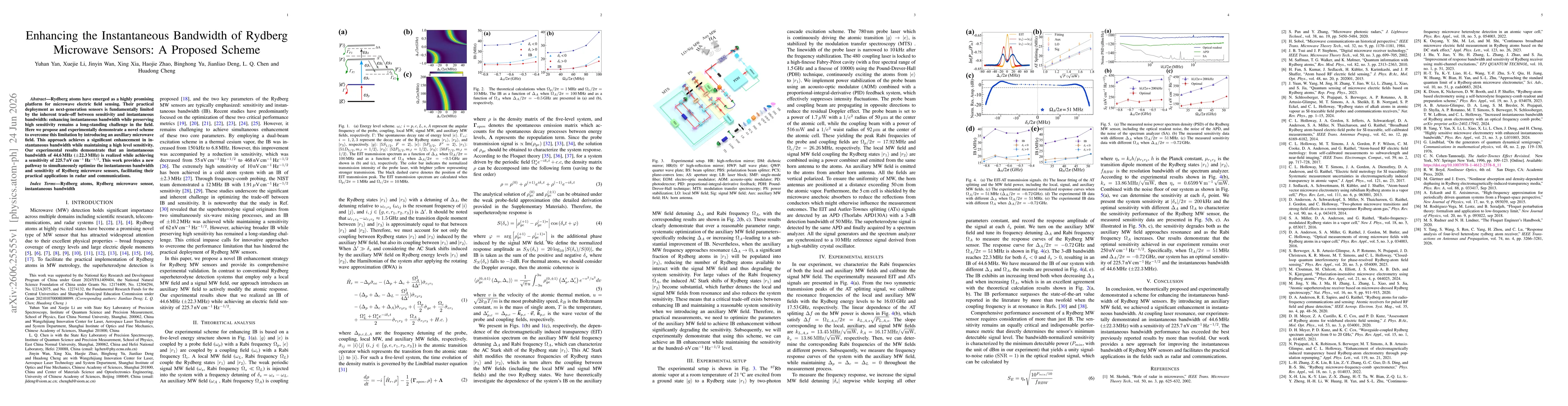 Thumbnail for Enhancing the Instantaneous Bandwidth of Rydberg Microwave Sensors: A Proposed Scheme