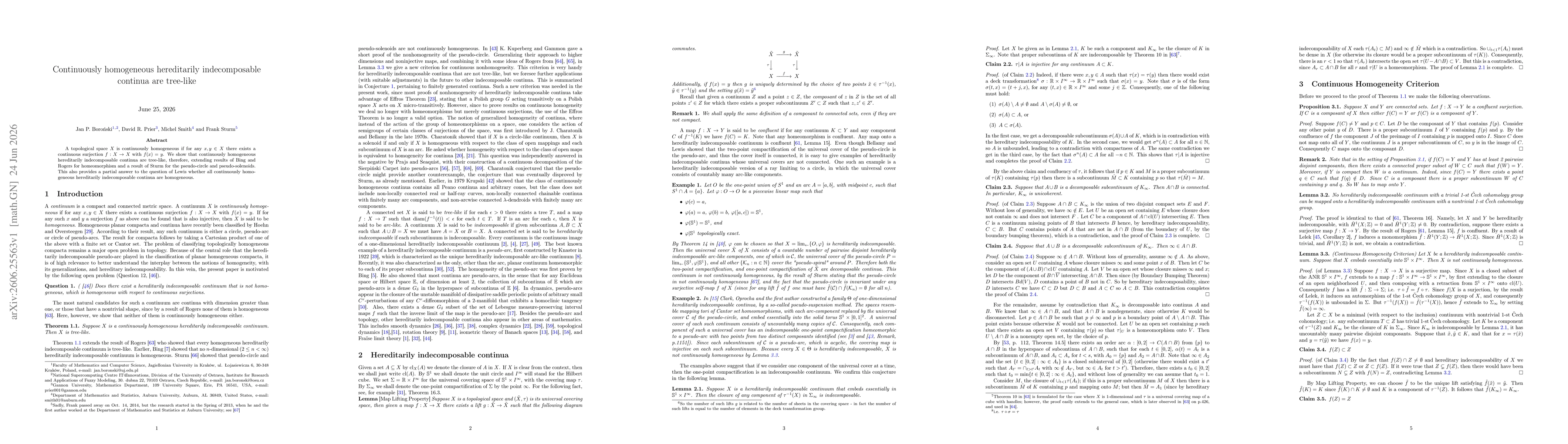 Thumbnail for Continuously homogeneous hereditarily indecomposable continua are tree-like