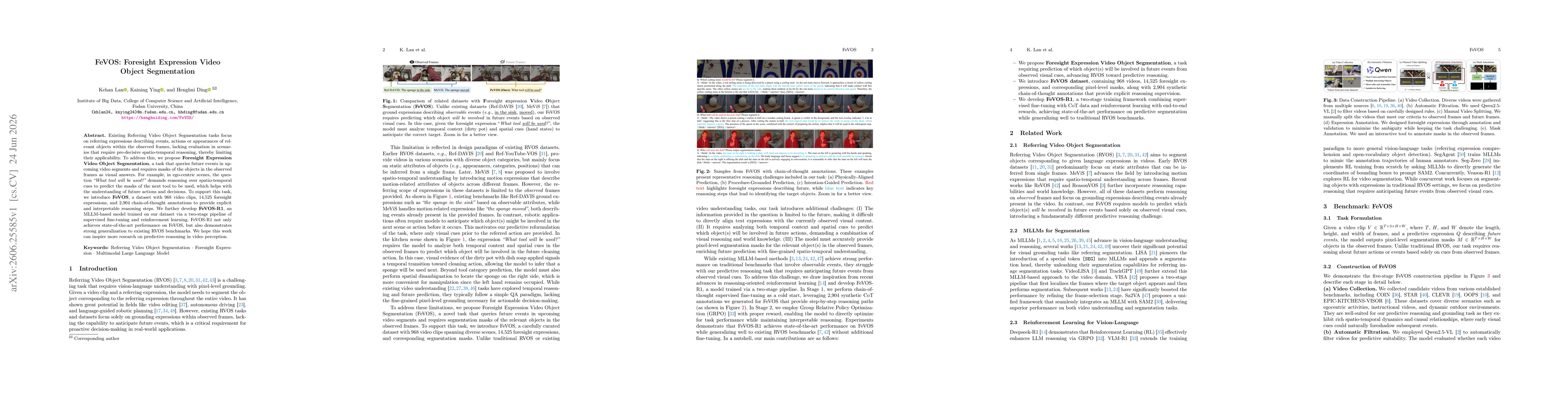 Thumbnail for FeVOS: Foresight Expression Video Object Segmentation