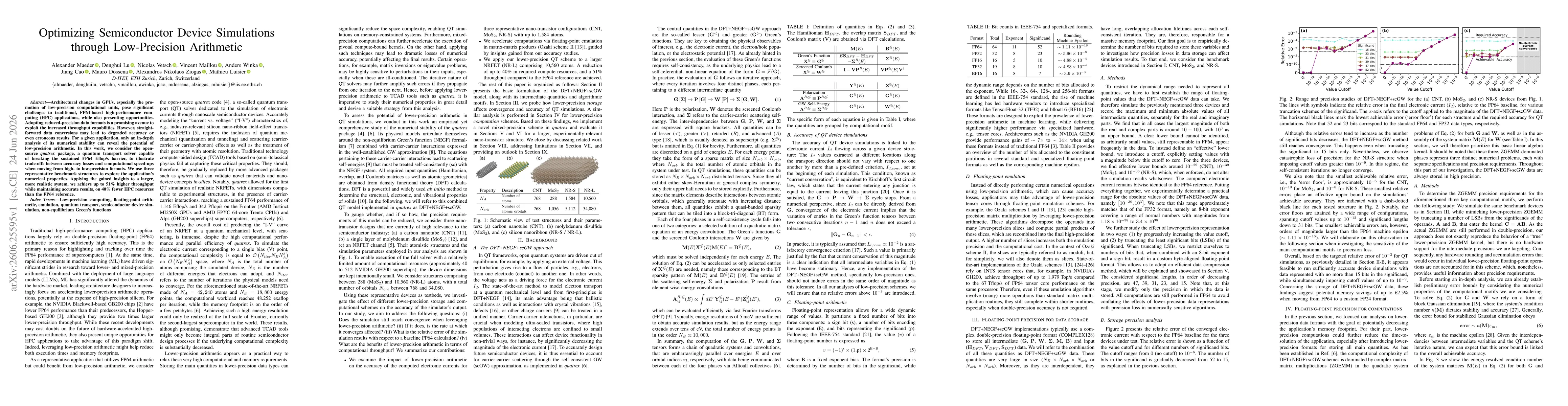 Thumbnail for Optimizing Semiconductor Device Simulations through Low-Precision Arithmetic