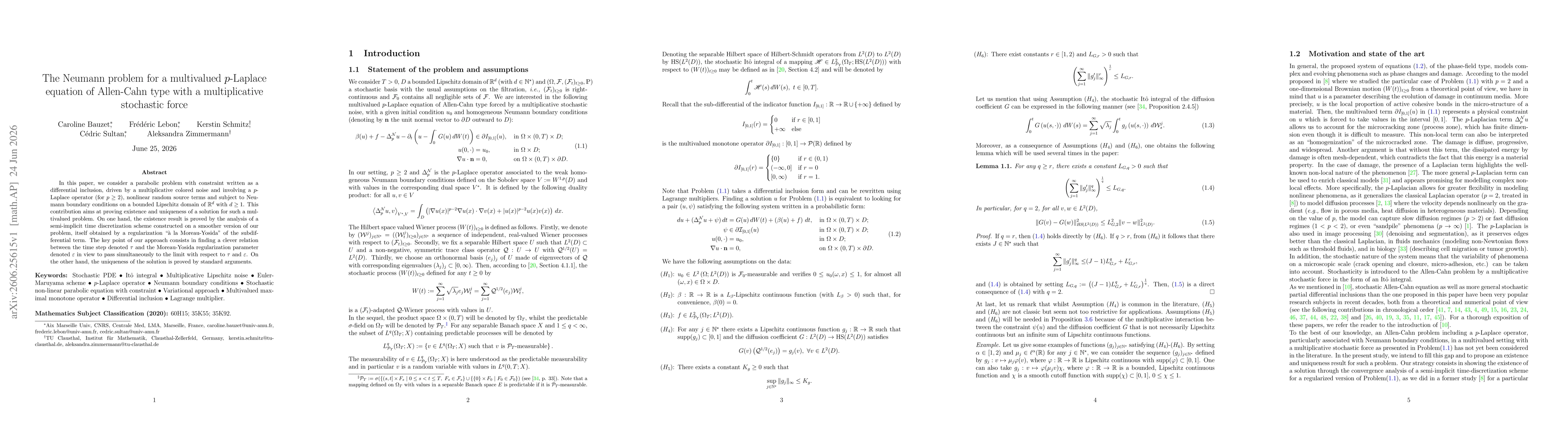 Thumbnail for The Neumann problem for a multivalued p-Laplace equation of Allen-Cahn type with a multiplicative stochastic force