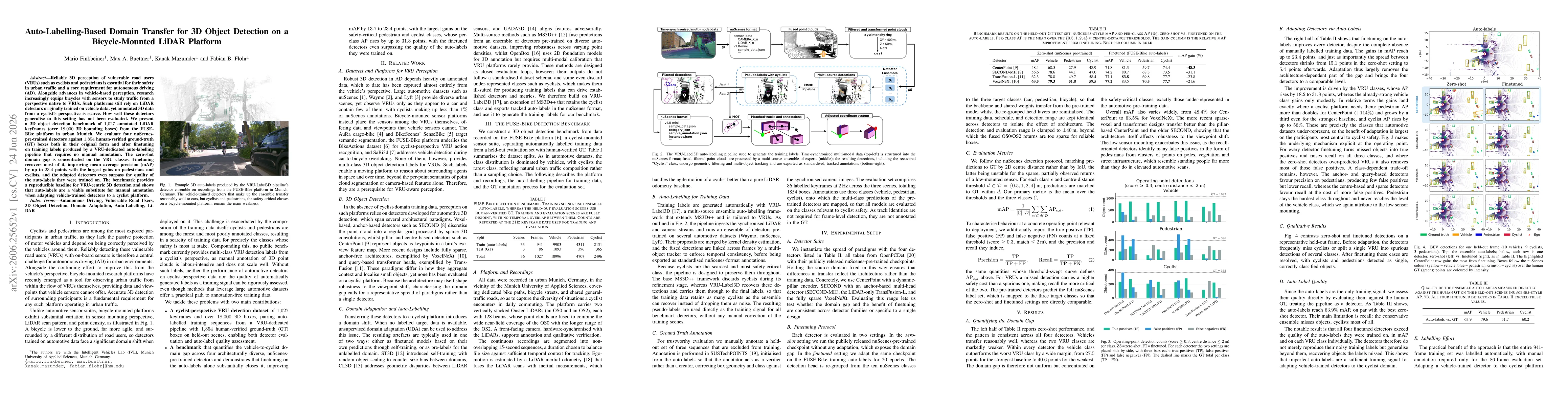 Thumbnail for Auto-Labelling-Based Domain Transfer for 3D Object Detection on a Bicycle-Mounted LiDAR Platform