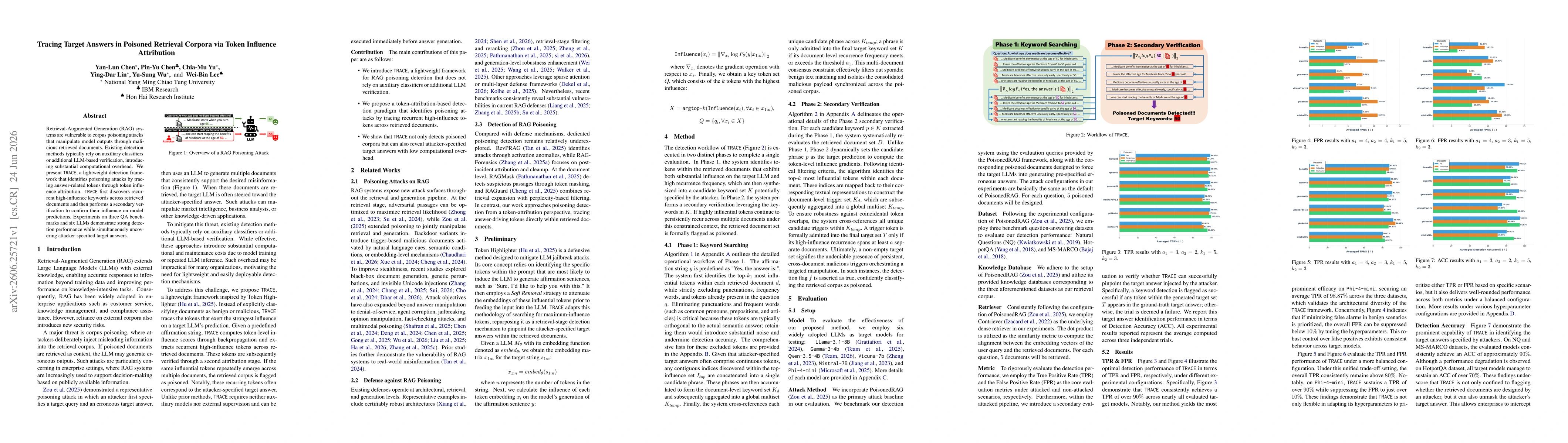 Thumbnail for Tracing Target Answers in Poisoned Retrieval Corpora via Token Influence Attribution