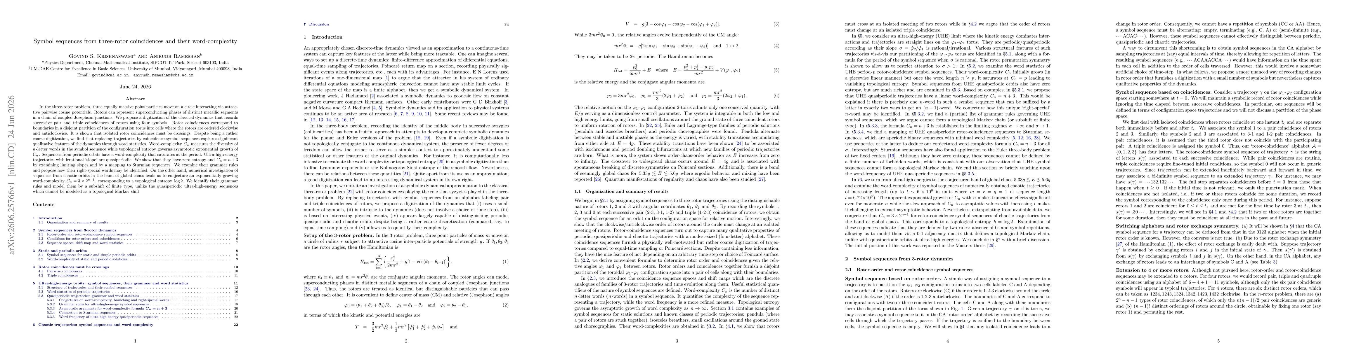 Thumbnail for Symbol sequences from three-rotor coincidences and their word-complexity