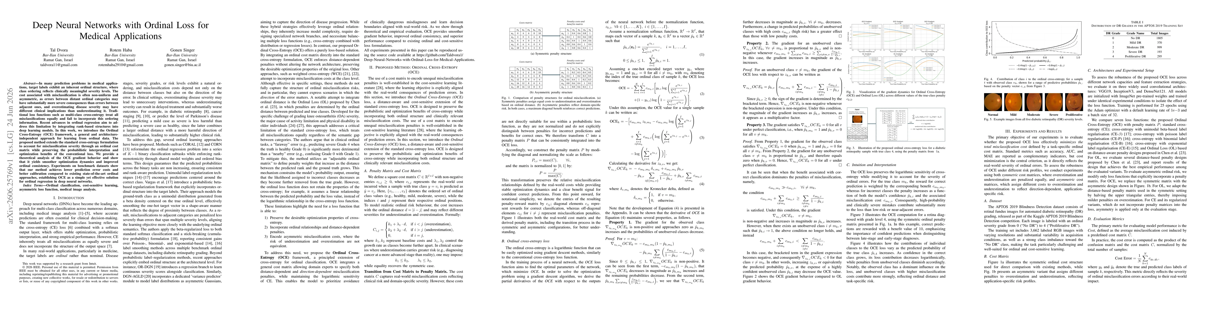 Thumbnail for Deep Neural Networks with Ordinal Loss for Medical Applications