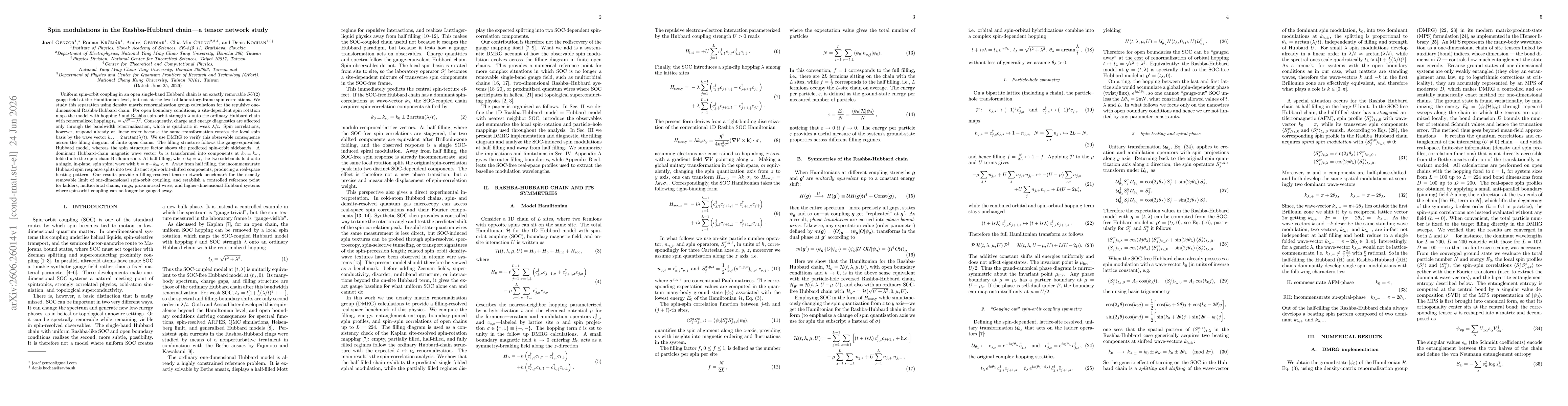 Thumbnail for Spin modulations in the Rashba-Hubbard chain -- a tensor network study