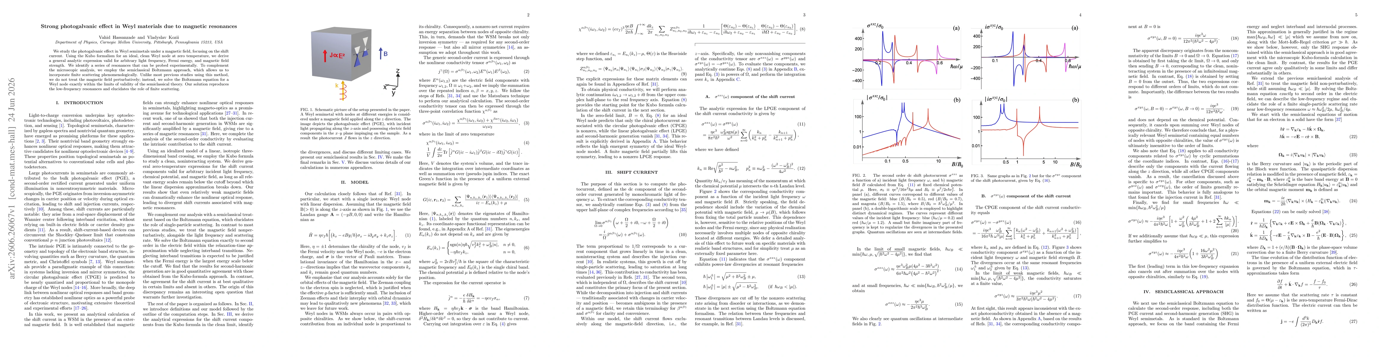 Thumbnail for Strong photogalvanic effect in Weyl materials due to magnetic resonances